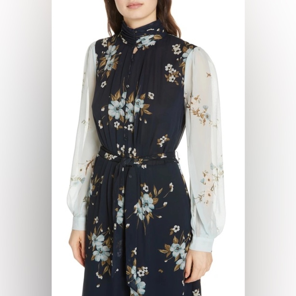 Joie Abbryana Silk Chiffon Dress